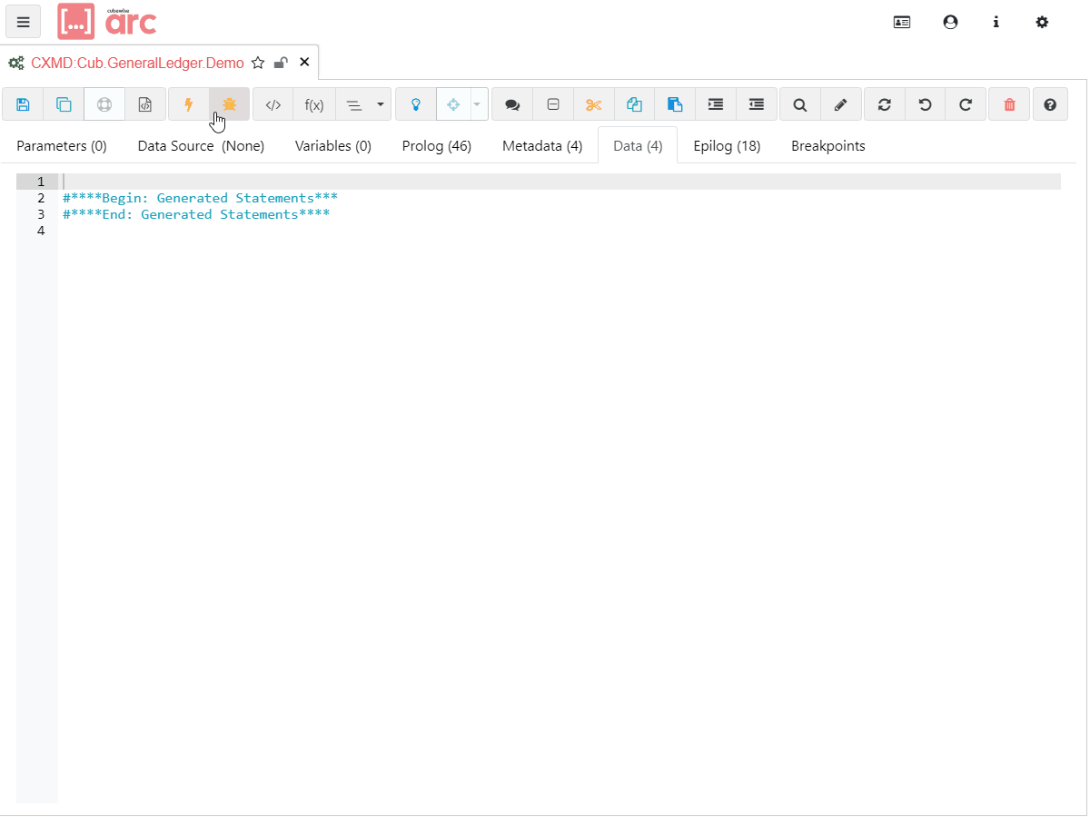 Arc TM1 debugger