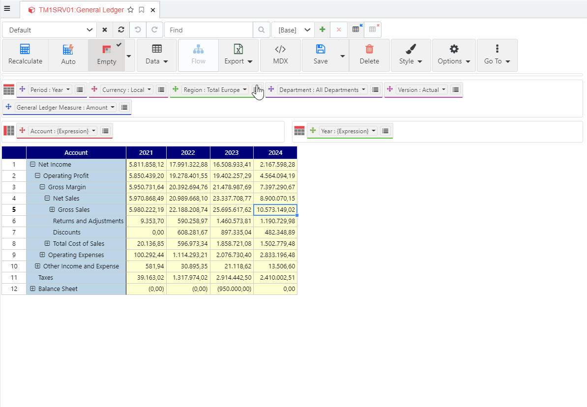 Slice Active Forms with hierarchy support