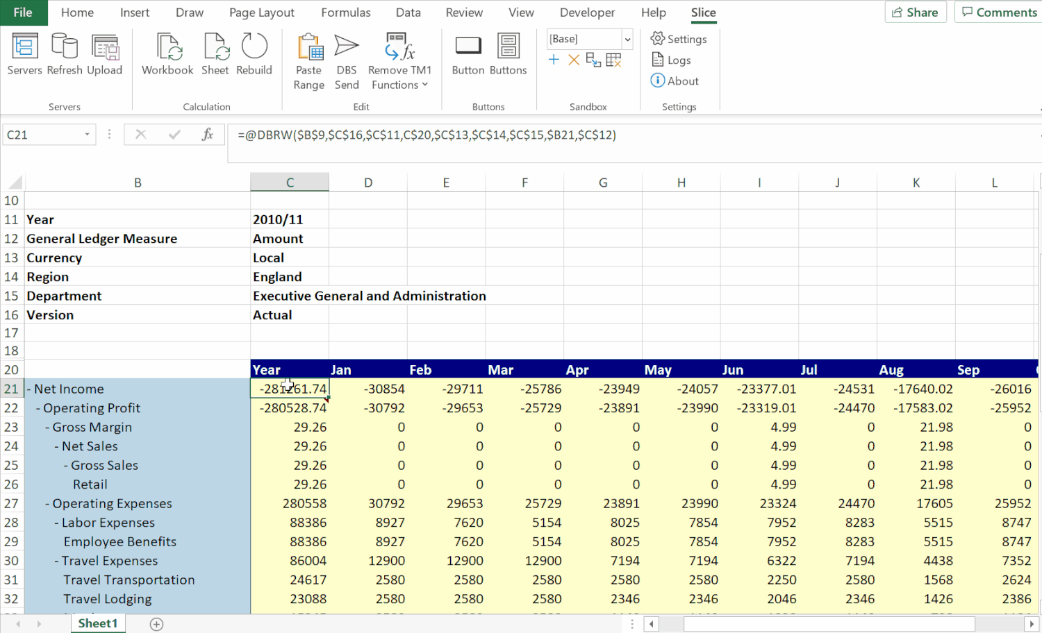 Remove TM1 Functions